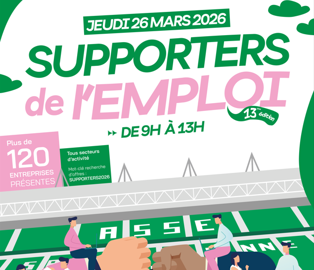 Envie d'R au forum Supporters de l'emploi le 26 mars 2026 à Saint-Etienne !